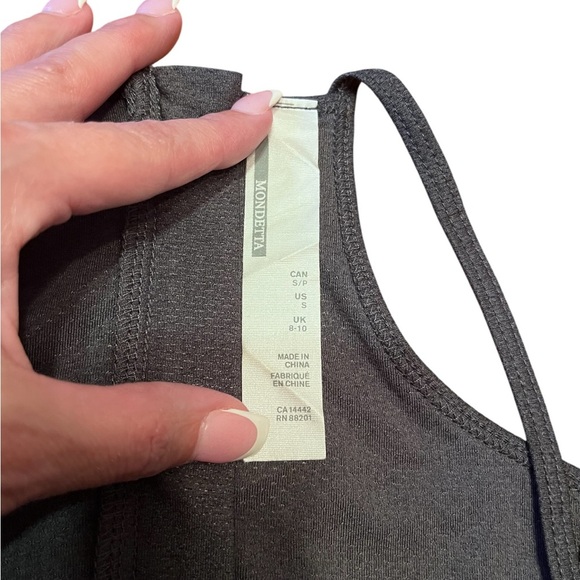 Mondetta Active Lifestyle Romper Black Melange Size - Picture 10 of 12